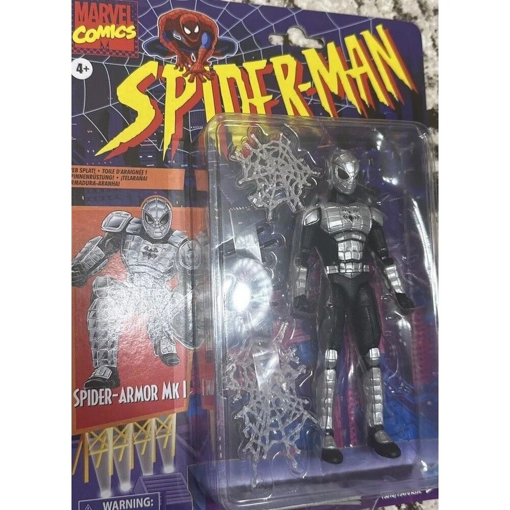 MARVEL LEGENDS RETRO MK 1 Spider Armor SPIDER-MAN 6” Hasbro Animated